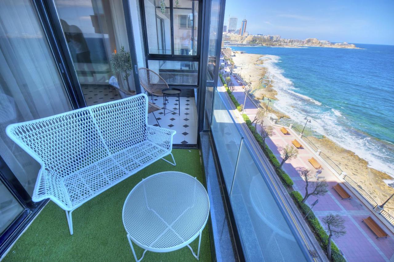 Beautifully Furnished Seafront 4 Bedrooms Goslm-4 Sliema Exterior photo